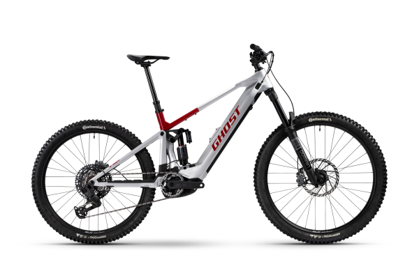 GHOST E-RIOT CF Advanced rebel red/misty gray gl&auml;nzend S