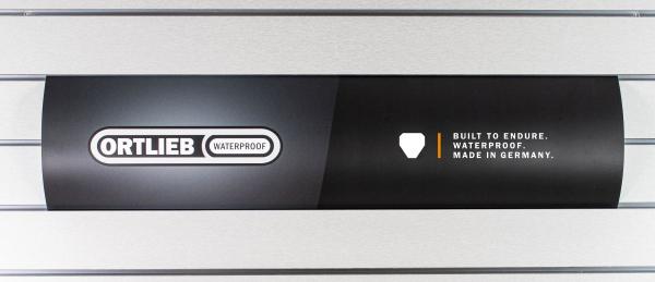 Ortlieb Horizontal logo banner to be attached to the slatwall (large)