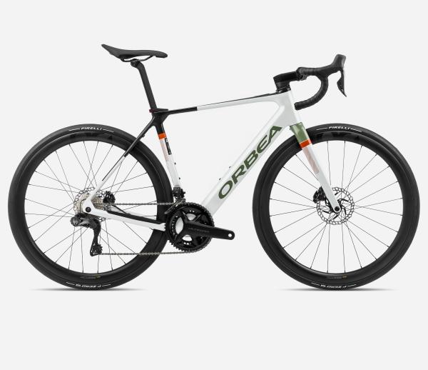 Orbea GAIN M20i XL White Chic - Metallic Green Artichoke (Gloss)