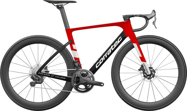 Corratec CCT Evo Pro Di2 Red, Black, White 48cm